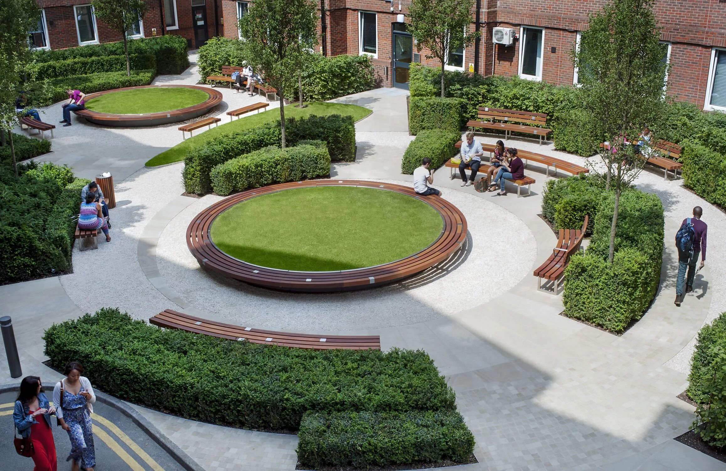 Площадки в ландшафтном дизайне warrior square gardens - Google zoeken Courtyard gardens design, Courtyard desig