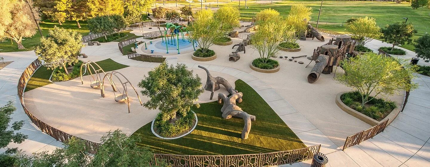 Площадки в ландшафтном дизайне Sunset Regional Park - Nature-Inspired Playground Paisajismo, Planos