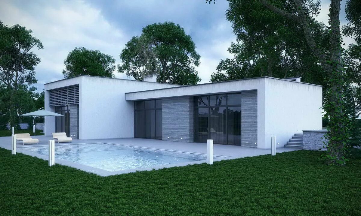 Плоская крыша одноэтажного дома реальное фото Pin by Yongjae Lee on For the Home Architect, Modular homes, Architecture