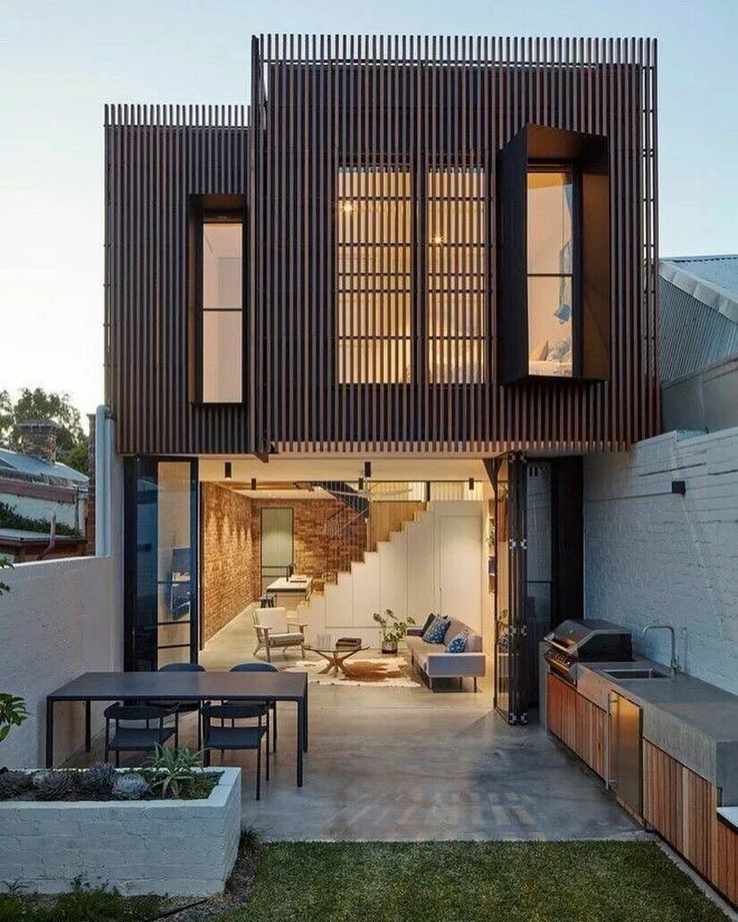 Плоская крыша в стиле лофт Beautiful House Architecture house, Architecture, Facade house