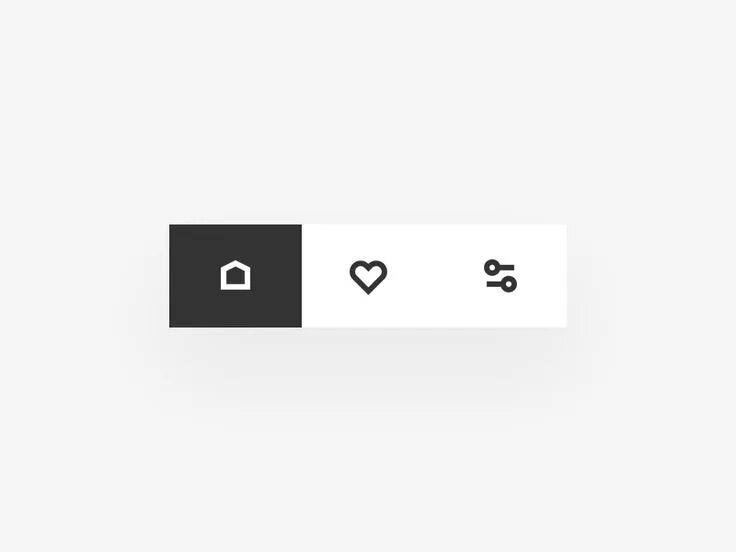 Плоские маленькие фото Tab Bar Interaction VI freebie ux menu interactive prototype buttons tab navigat