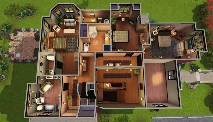 Плоский дом планировка Pin by Peggy Read on Home Plans in 2024 House styles, Dream rooms, House plans