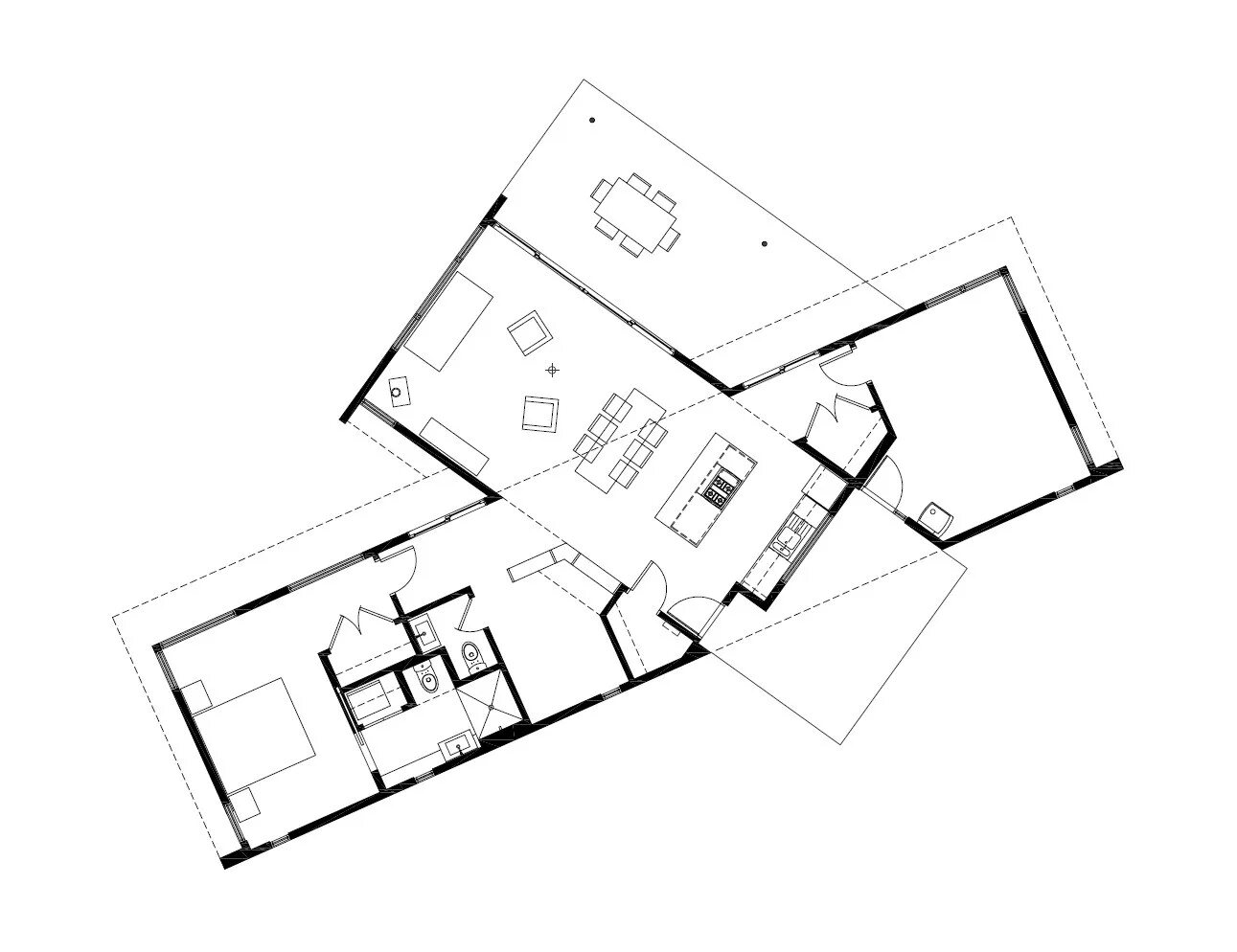 Плоский дом планировка Gallery of Ridge House / GriD Architects - 21