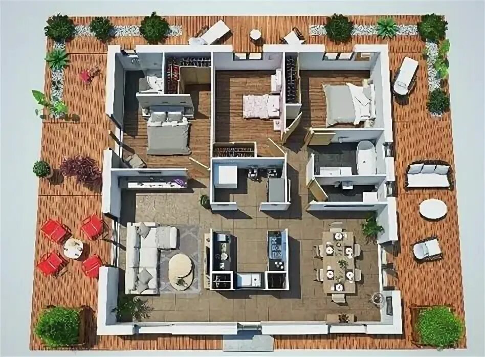Плоский дом планировка 10 популярных идей на тему "casas cuadradas" для вдохновения