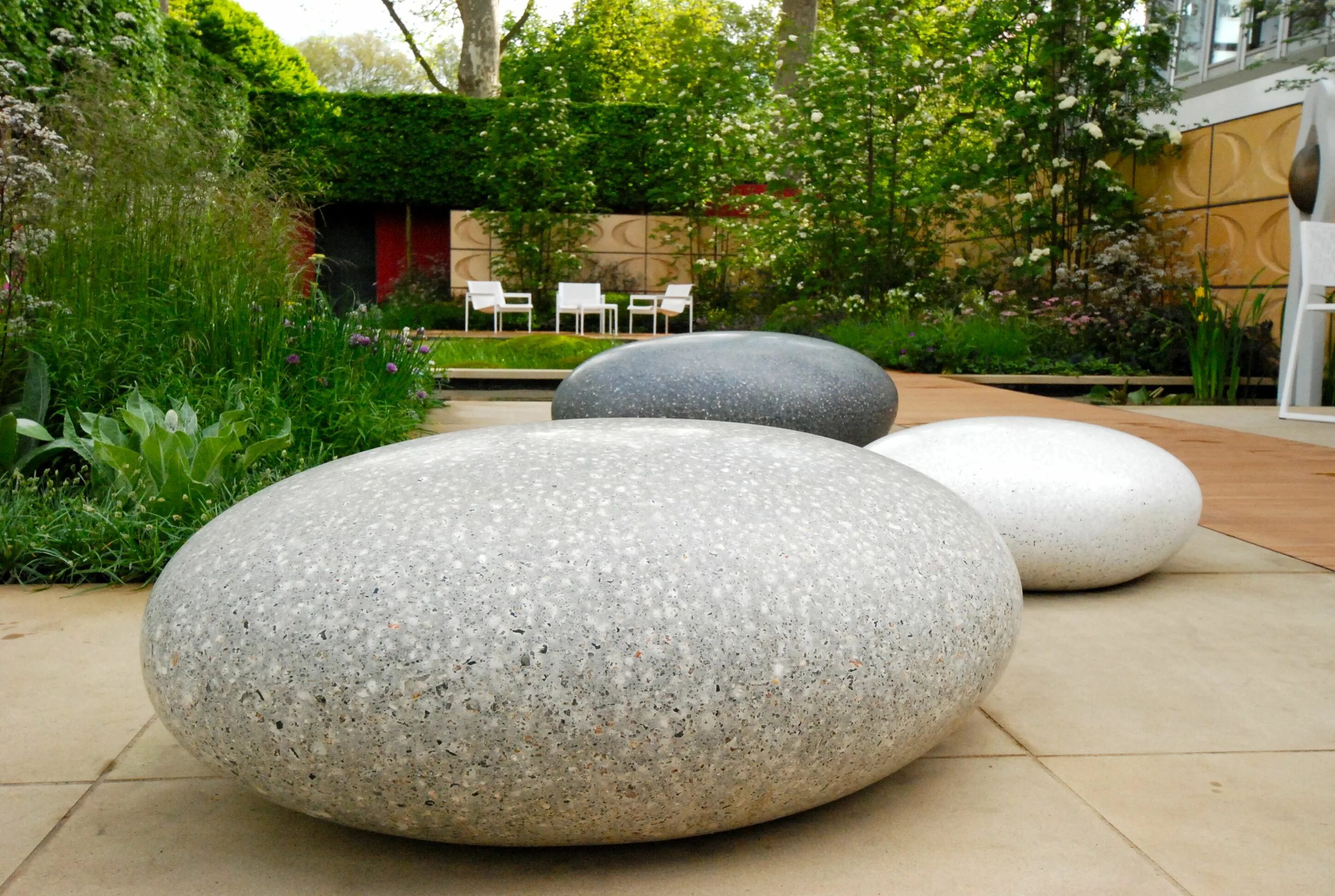 Плоский камень для ландшафтного дизайна Pin on Ulf Nordfjell Pebble garden, Garden ornaments, Modern garden