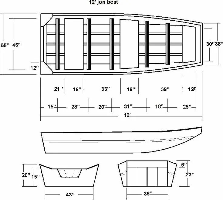 Плоскодонка своими руками чертежи PDF Wood Jon Boat Plans model barrel back boat plans - plandlbuild pdfboatplans 