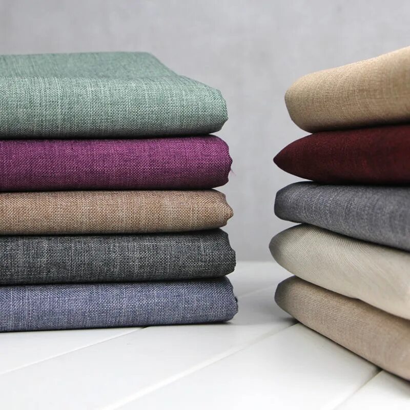 Плотная ткань фото 100*150CM Thick Flax Sofa Fabric Cloth Diy Craft Pillow Cushion Car Cover #Affil