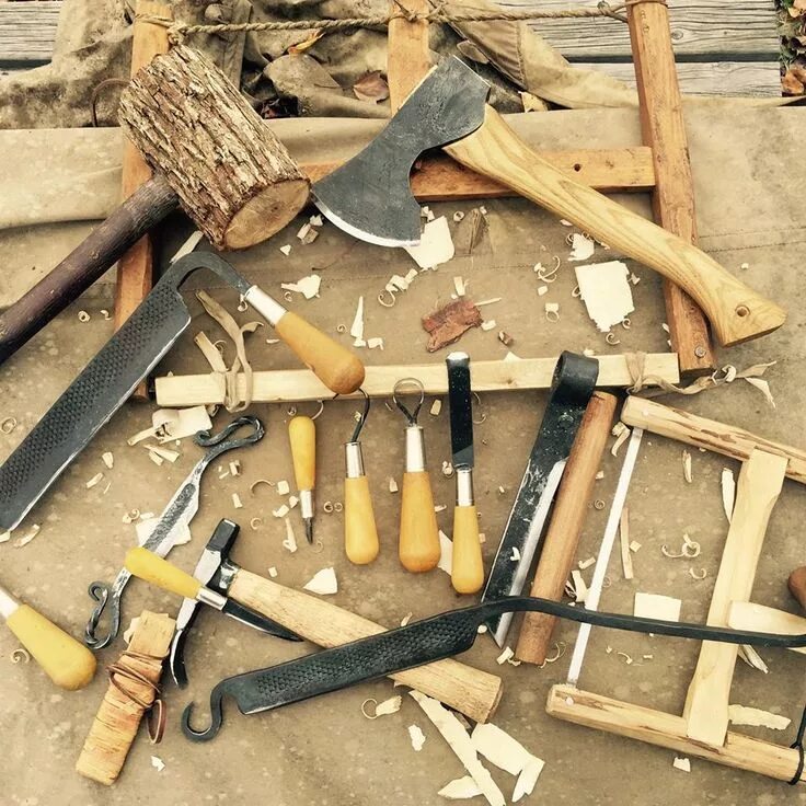 Плотницкий инструмент фото Dave Canterbury self reliance handmade tools Bushcraft, Woodworking kits, Bushcr