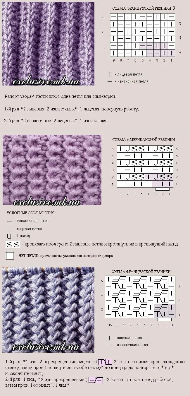 Плотное вязание спицами образцы и схемы бесплатно Хобби Баварское вязание крючком, Уроки вязания, Куриная лапка узор