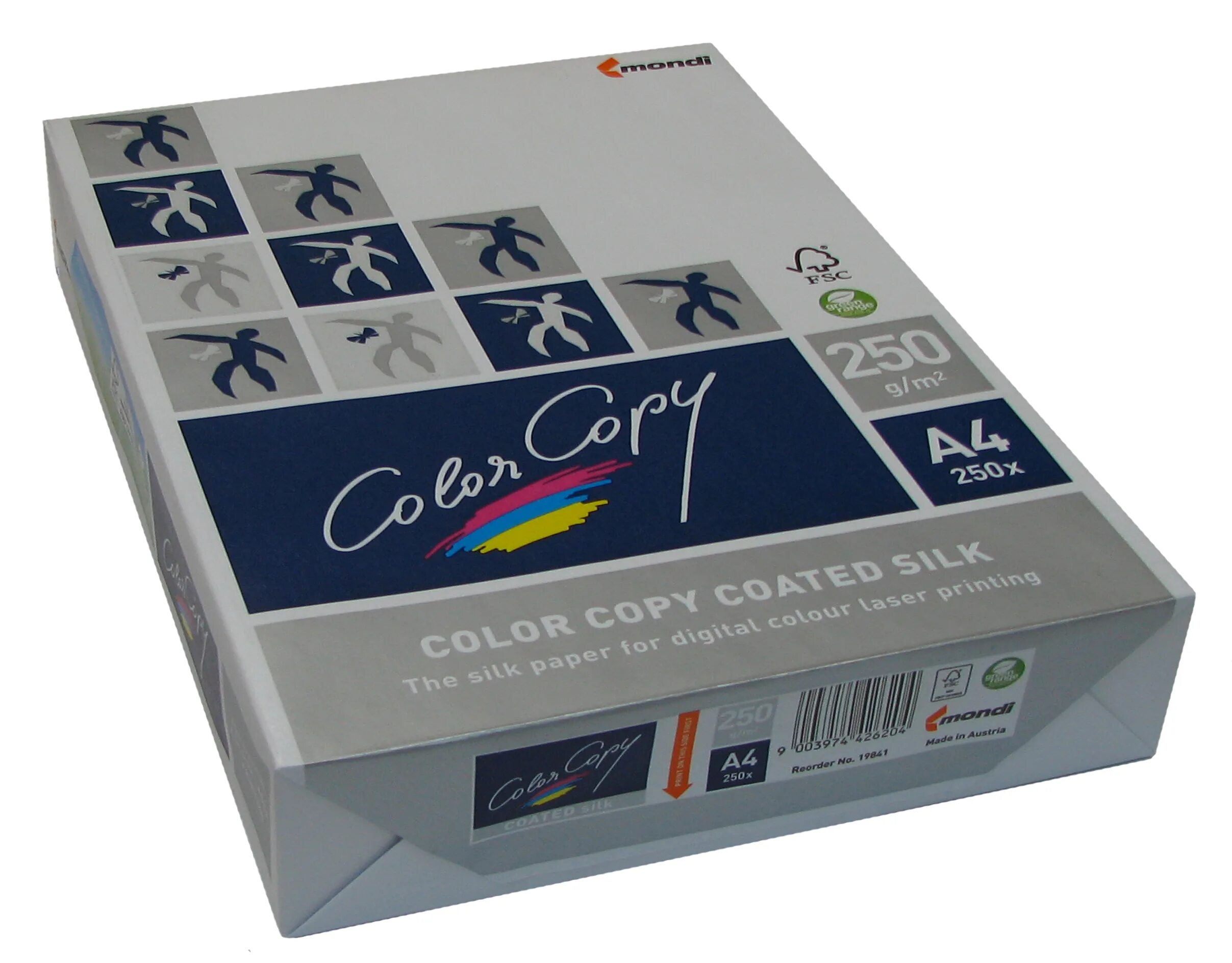 Плотность бумаги для принтера фото Бумага для лазерной печати Color Copy Silk (матовая) A4 (250 г/кв.м, 210x297 мм,
