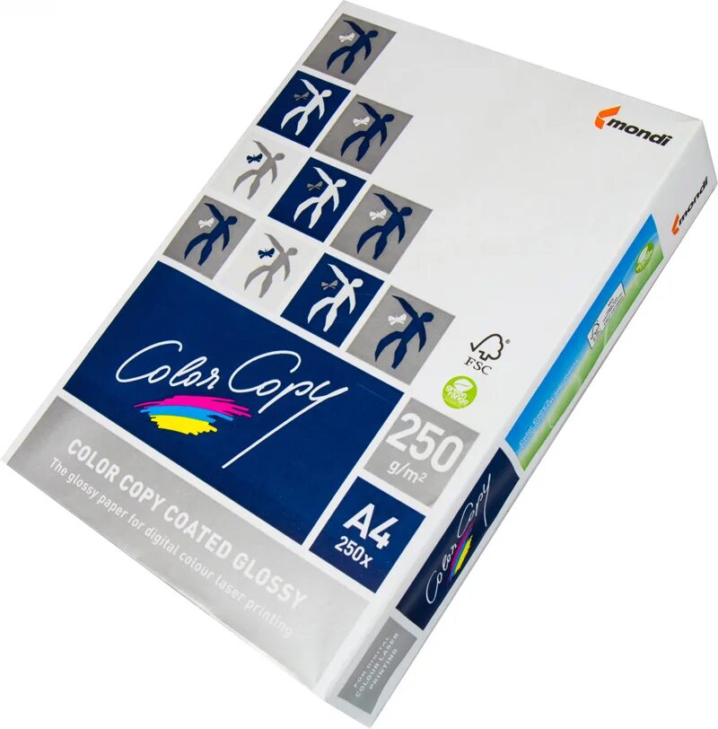 Плотность бумаги для принтера фото Бумага для лазерной печати Color Copy Glossy (глянцевая) A4 (200 г/кв.м, 210x297