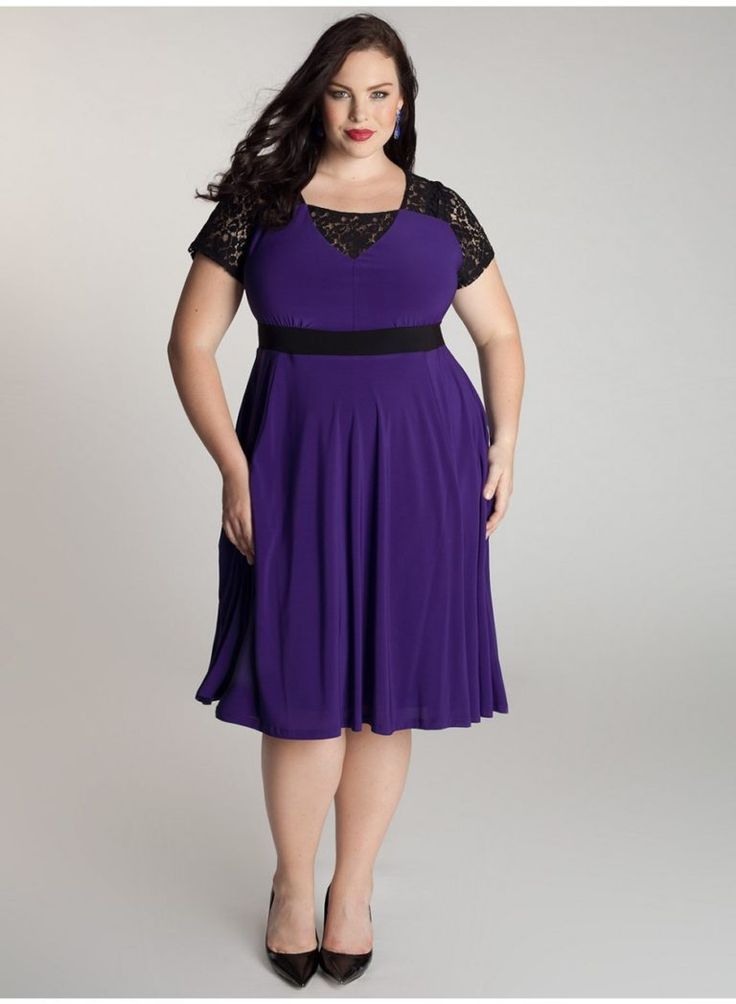 Плотные платья фото New! Мода для полных женщин 2020-2024 за 40 лет 85 фото Plus size cocktail dress