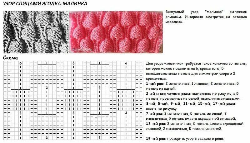 Плотные спицами с описанием и схемами ВЯЗАНИЕ, Рукоделие, схемы по вязанию. Кулинария, Вязание, Схемы вязания, Узоры