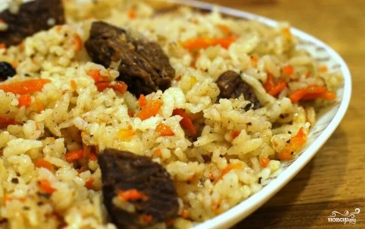 Плов без мясо рецепт с фото Плов из говядины - пошаговый рецепт с фото на Повар.ру