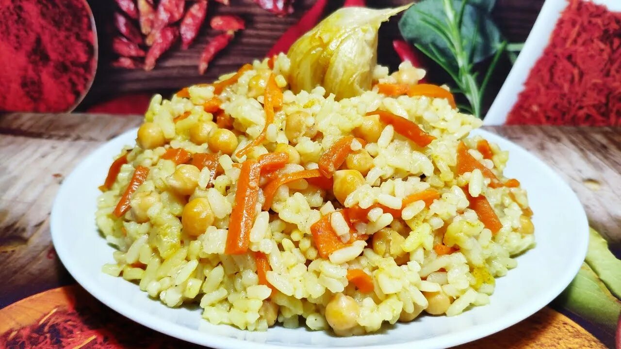 Плов без мясо рецепт с фото Лучший ПЛОВ без мяса с нутом! Постный, Вегетарианский Рецепт Плова! Просто Рецеп