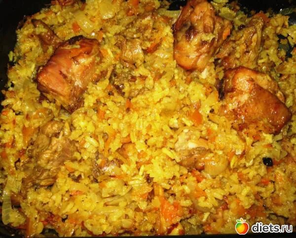 Плов духовке рецепт с фото Плов с курицей Дневники - на Diets.ru