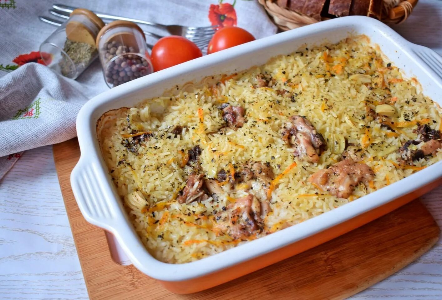 Плов духовке рецепт с фото пошагово Плов в духовке с курицей рецепт фото пошагово и видео - 1000.menu
