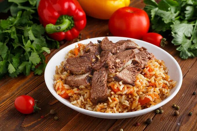 Плов из говядины фото Плов с говядиной Вторые блюда * Много Новинок. Мясные консервы