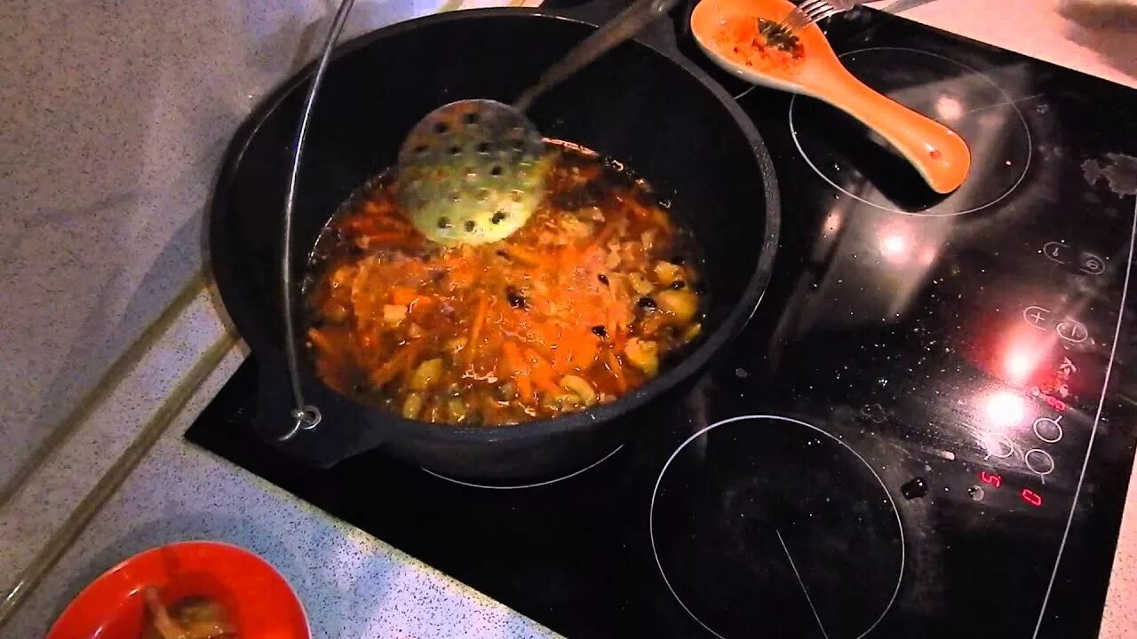 Плов на плите фото Узбекский плов в казане Как приготовить плов - YouTube