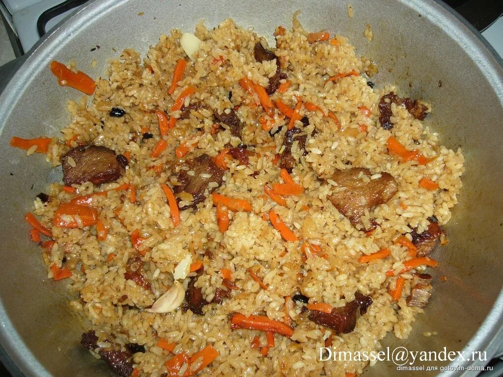 Плов на плите рецепт с фото Плов в казане * Плов