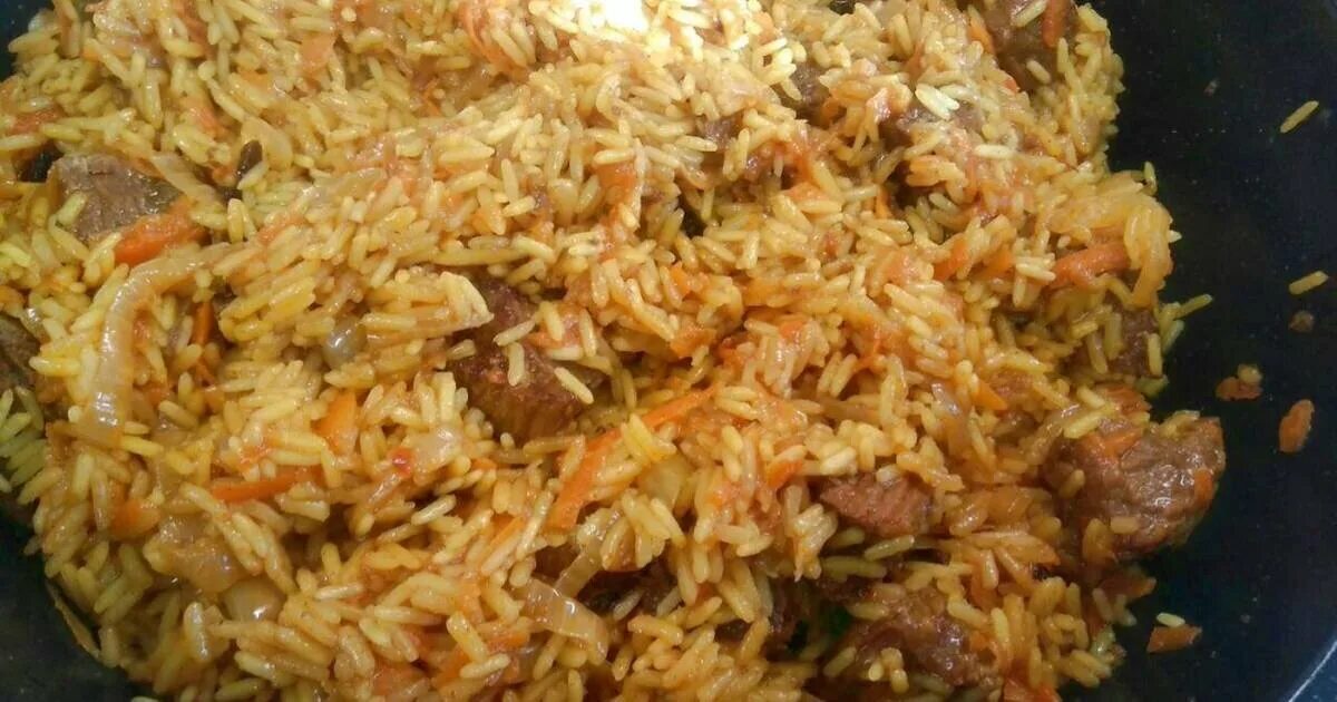Плов на сковороде фото Плов с говядиной - всё просто! Кулинарные записки обо всём Дзен