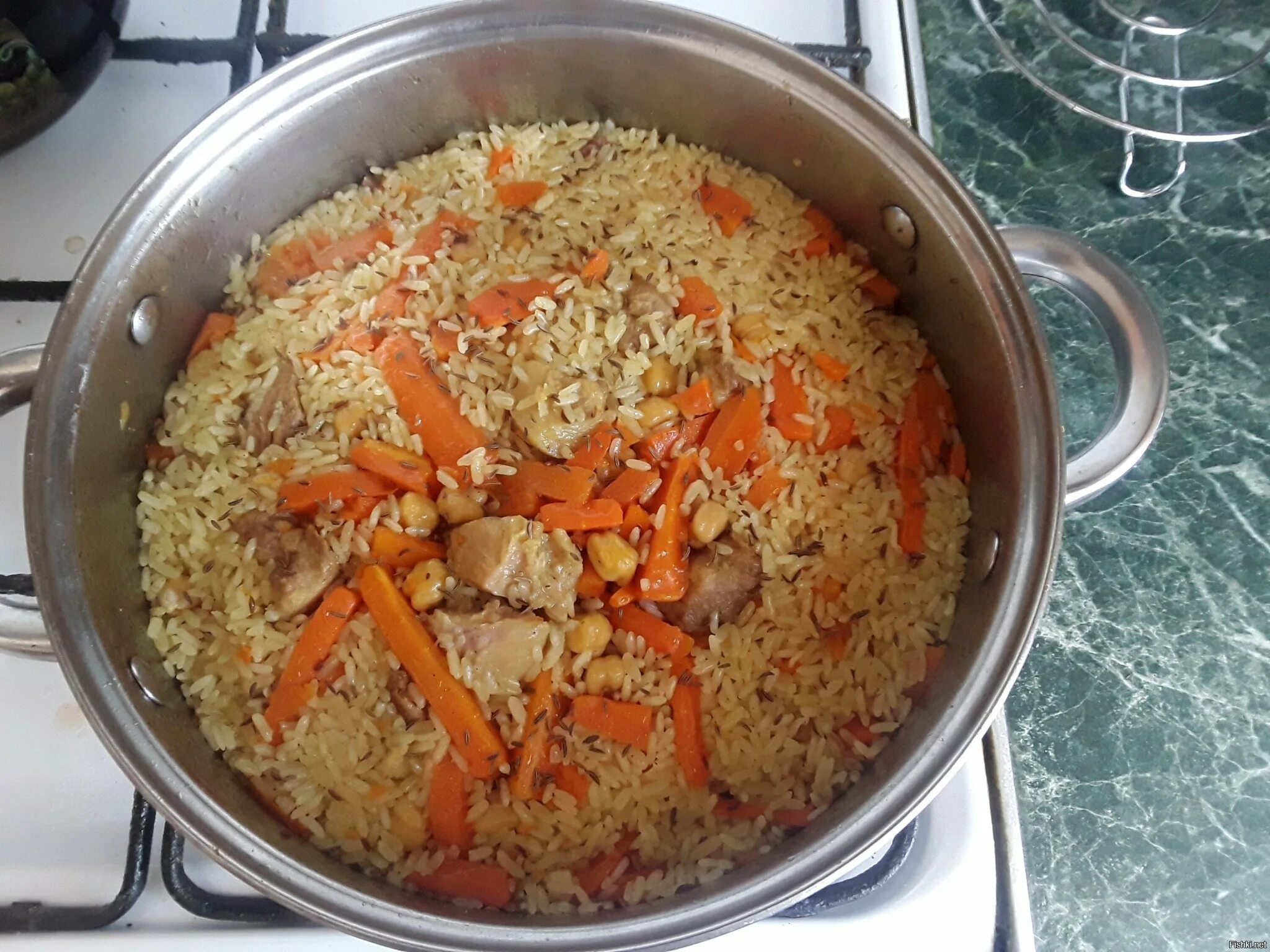 Плов пошагово с фото в казани Узбекский плов - рецепт пошагово Как приготовить плов по-узбекски в домашних усл