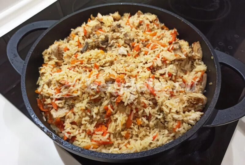 Плов пошагово с фото в казани Плов в казане на плите из курицы пошагово фото - Тоши Суши