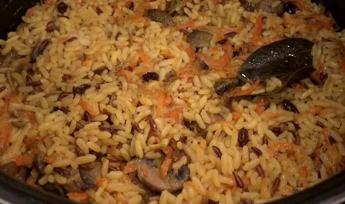 Плов с грибами фото Плов с грибами шампиньонами - CoffeePapa.ru