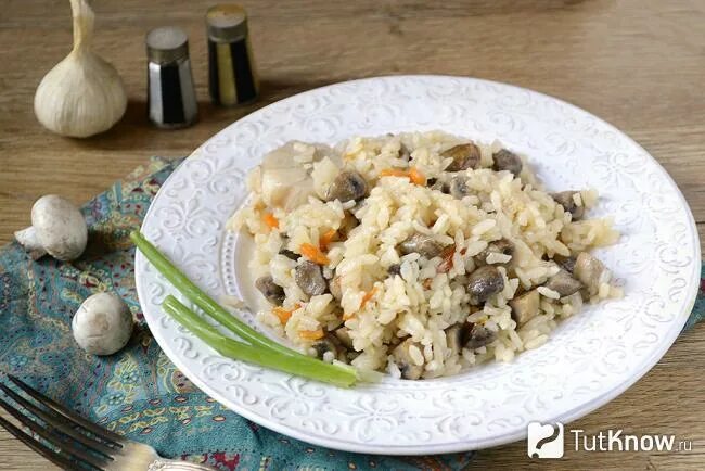 Плов с грибами фото Плов с грибами - пошаговый рецепт с фото