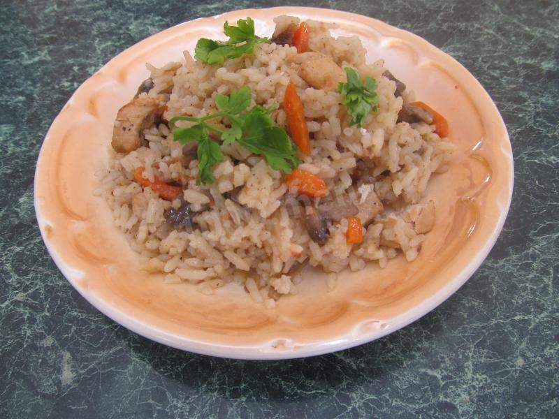 Плов с грибами рецепт фото пошагово Плов с грибами и курицей на плите рецепт с фото пошагово - 1000.menu