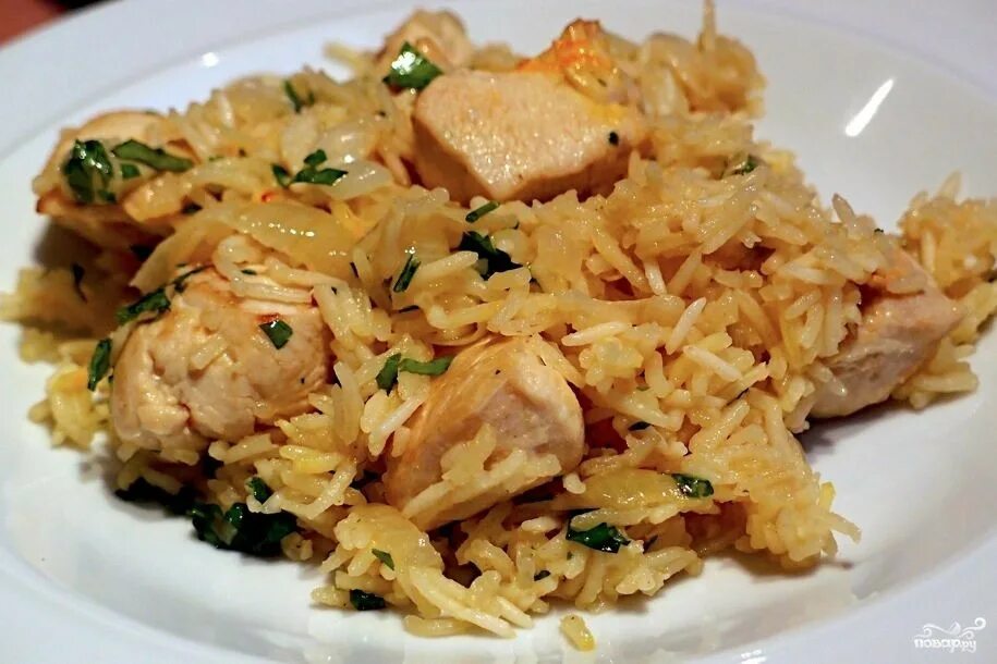 Плов с курицей фото Плов с курицей в казане - рецепт с фото на Повар.ру