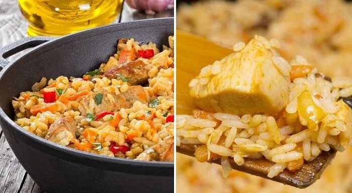 Плов с курицей на сковороде фото Рисинка к рисинке: самый легкий способ приготовить плов (в сковороде)