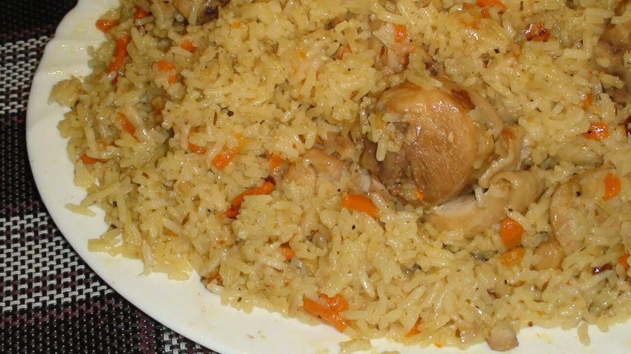 Плов с курицей на сковороде фото Плов с курицей / Chicken pilaf - YouTube