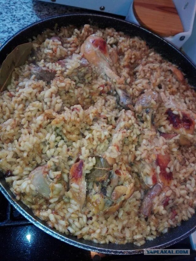 Плов с курицей на сковороде фото Плов с курицей - ЯПлакалъ