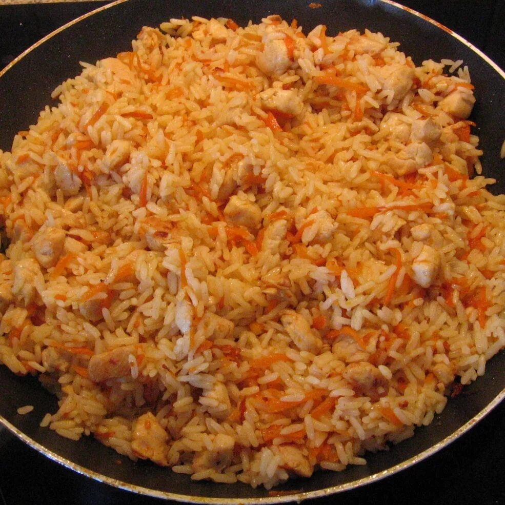 Плов с курицей пошагово с фото Плов быстрого приготовления с курицей - пошаговый рецепт с фото на Повар.ру