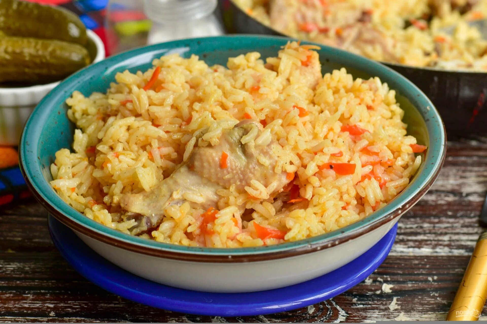Плов с курицей пошагово с фото Рассыпчатый плов с курицей - пошаговый рецепт с фото на Повар.ру