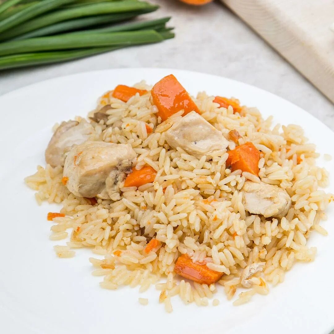 Плов с курицей пошаговый с фото Плов с курицей 100 гр