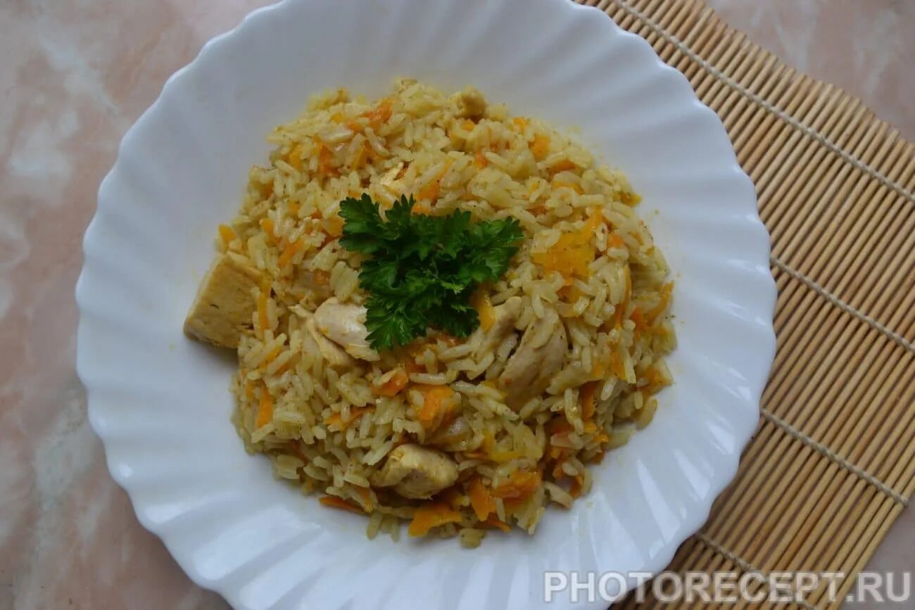 Плов с курицей пошаговый с фото Плов с курицей - рецепт приготовления