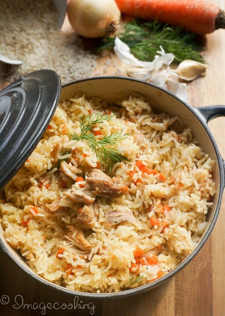 Плов с курицей рецепт с фото Best One Pot Chicken and Rice Recipe (Chicken Pilaf or Plov) Recipes, Pot recipe