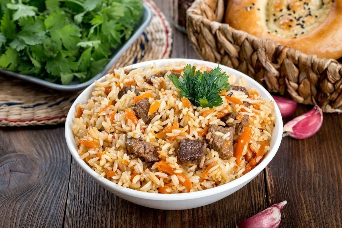 Плов с мясом рецепты с фото Плов по-узбекски в Видном - Заказ еды с доставкой