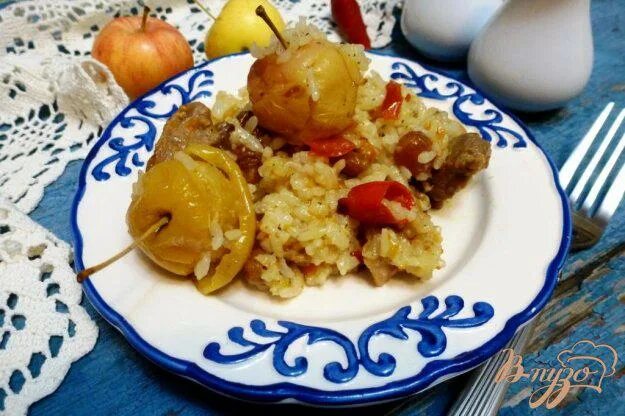 Плов с яблоками рецепт с фото пошагово Плов с яблоками - рецепты с фото на vpuzo.com