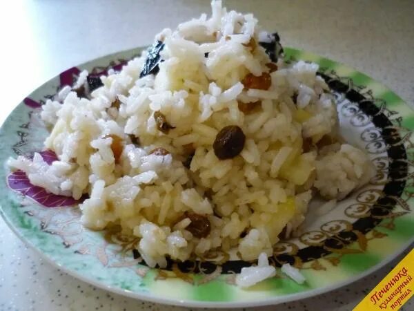 Плов с яблоками рецепт с фото пошагово Как приготовить плов с изюмом на сливочном масле?