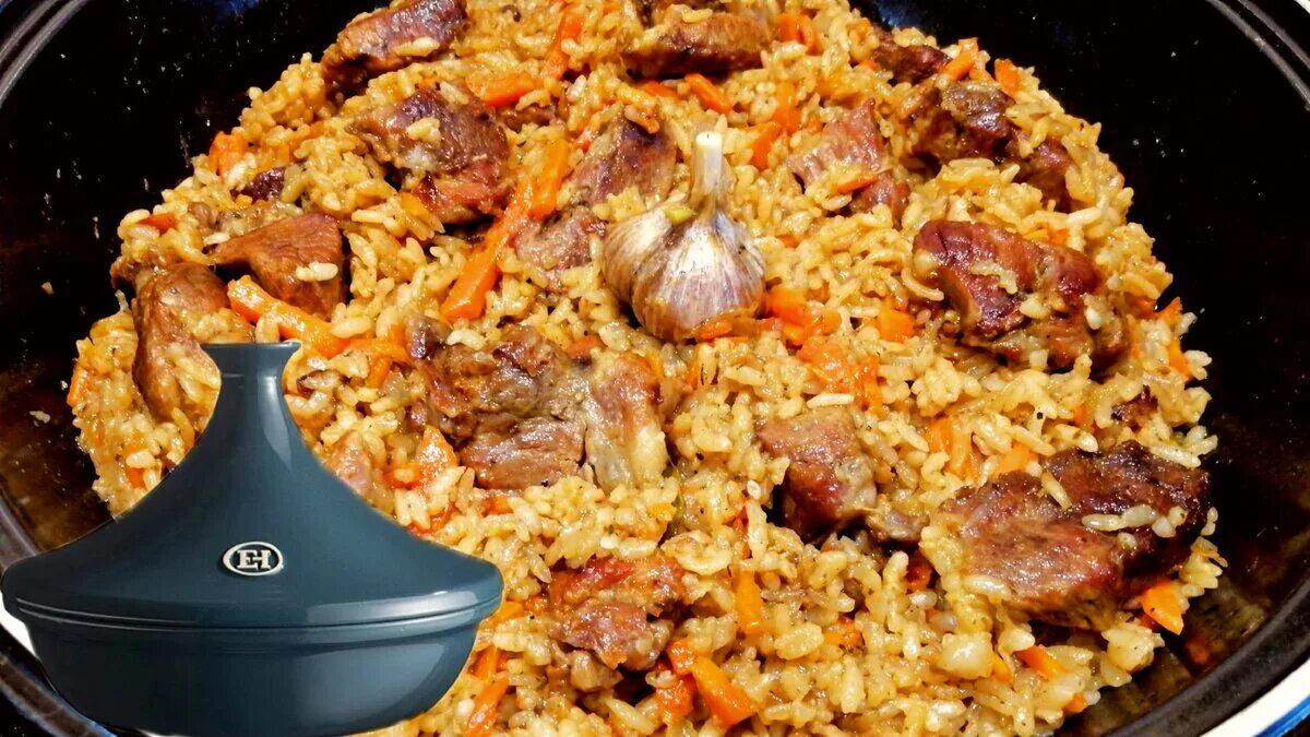 Плов со свининой пошагово с фото Как приготовить Вкусный ПЛОВ в Таджине(Тажине) Неимоверный, ОСОБЫЙ вкус! Кухня н̶