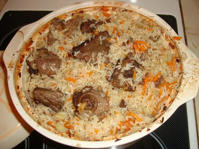 Плов в духовке фото Картинки ПРИГОТОВИТЬ ПЛОВ С КУРИЦЕЙ В ДУХОВКЕ
