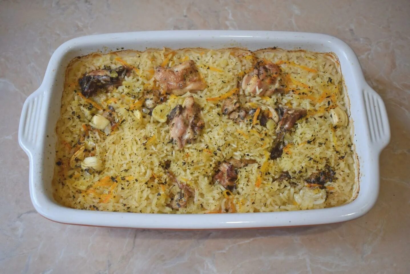 Плов в духовке с фото пошагово Плов в духовке с курицей рецепт фото пошагово и видео - 1000.menu