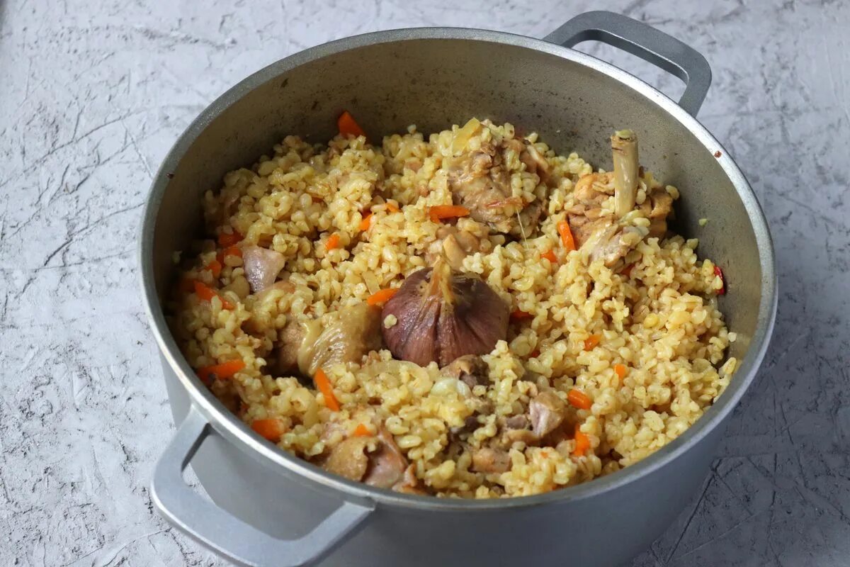 Плов в кастрюле фото Рецепт плова с мясом пошаговое фото