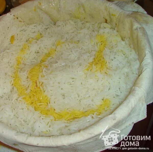 Плов в лаваше в духовке фото Рецепт Плов падишах (плов в лаваше) (версия для печати)