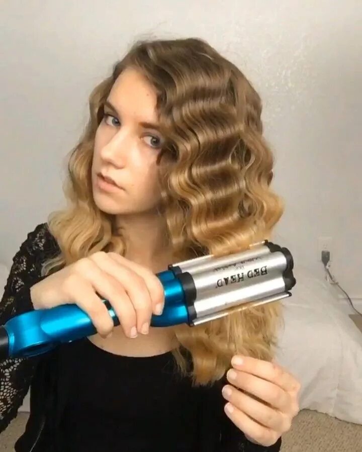 Плойка фото причесок Mermaid Waves!! . Love these waves on my short hair, with the "TIGI Wave Artist"