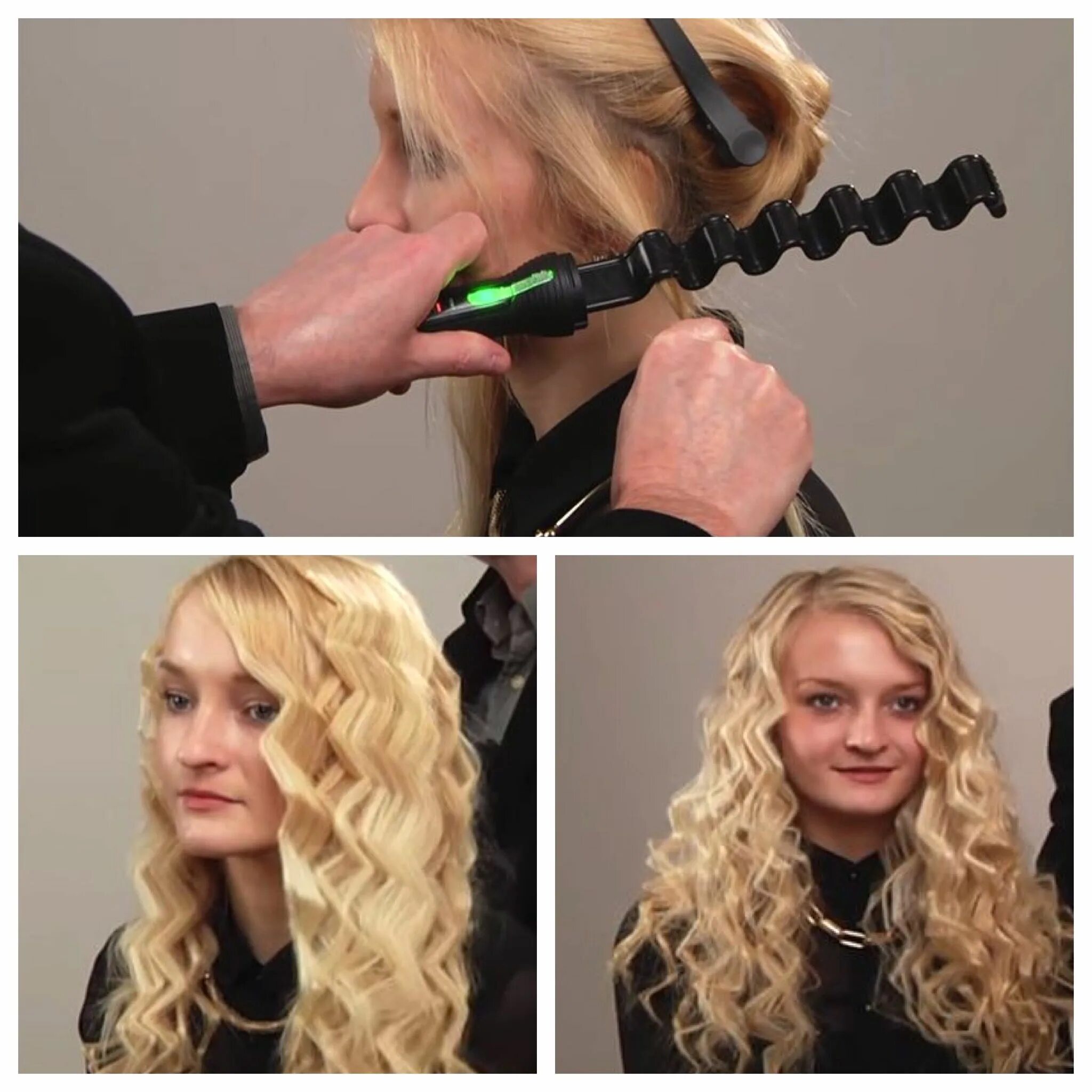 Плойка фото причесок Glampalm ZigZag Iron Braids for long hair, Exotic hairstyles, Hair curler wand
