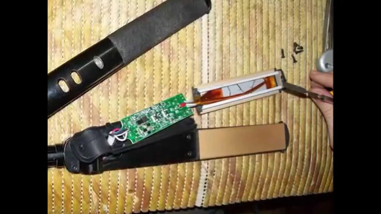 Плойка ремонт своими руками Ремонт плойки Babyliss - видео инструкция - YouTube